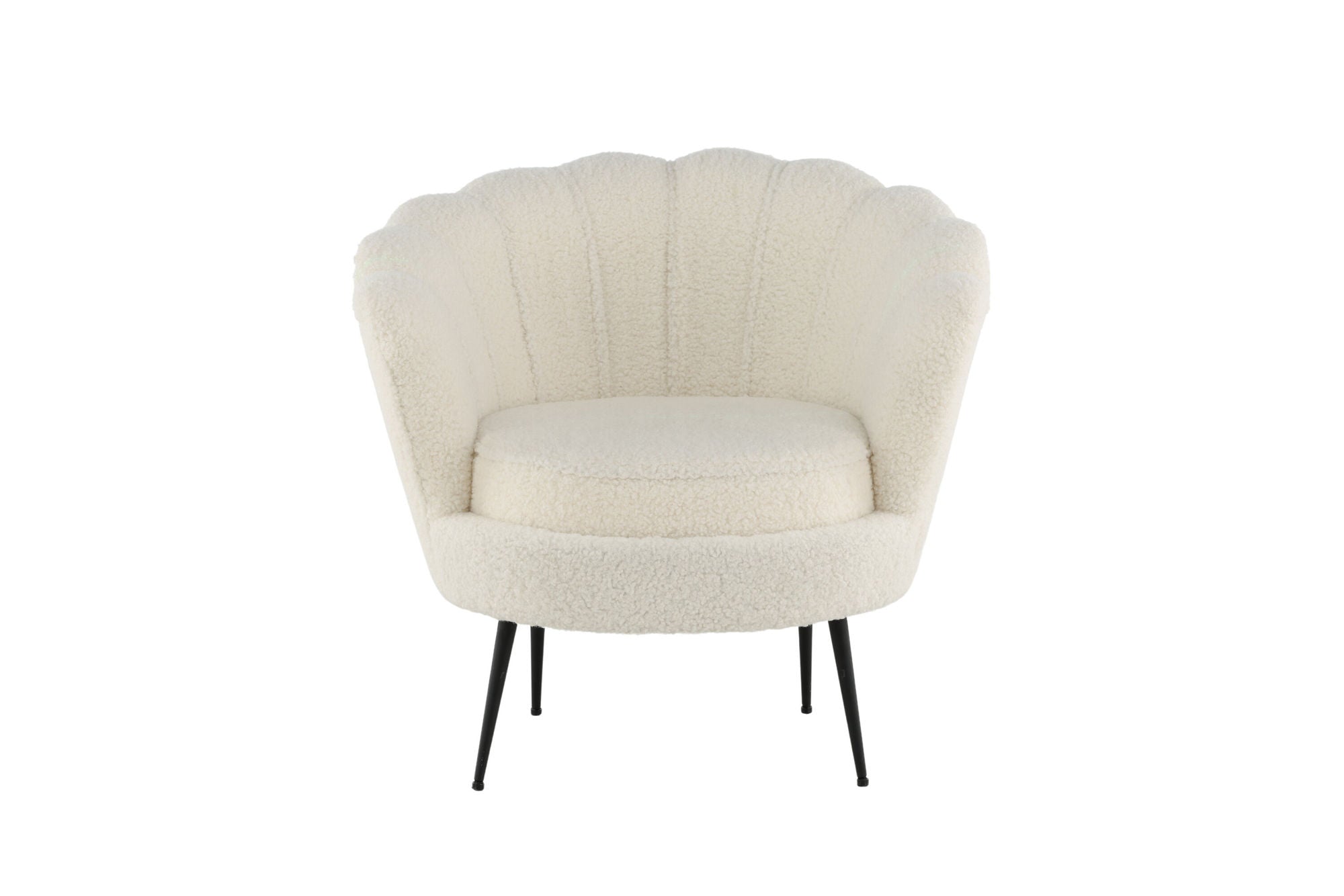 Venture Home Calais Single Sofa - Black / White Teddy