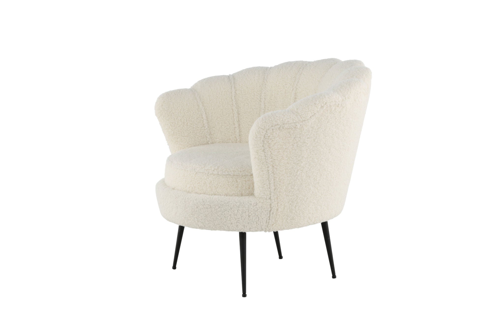 Venture Home Calais Single Sofa - Black / White Teddy