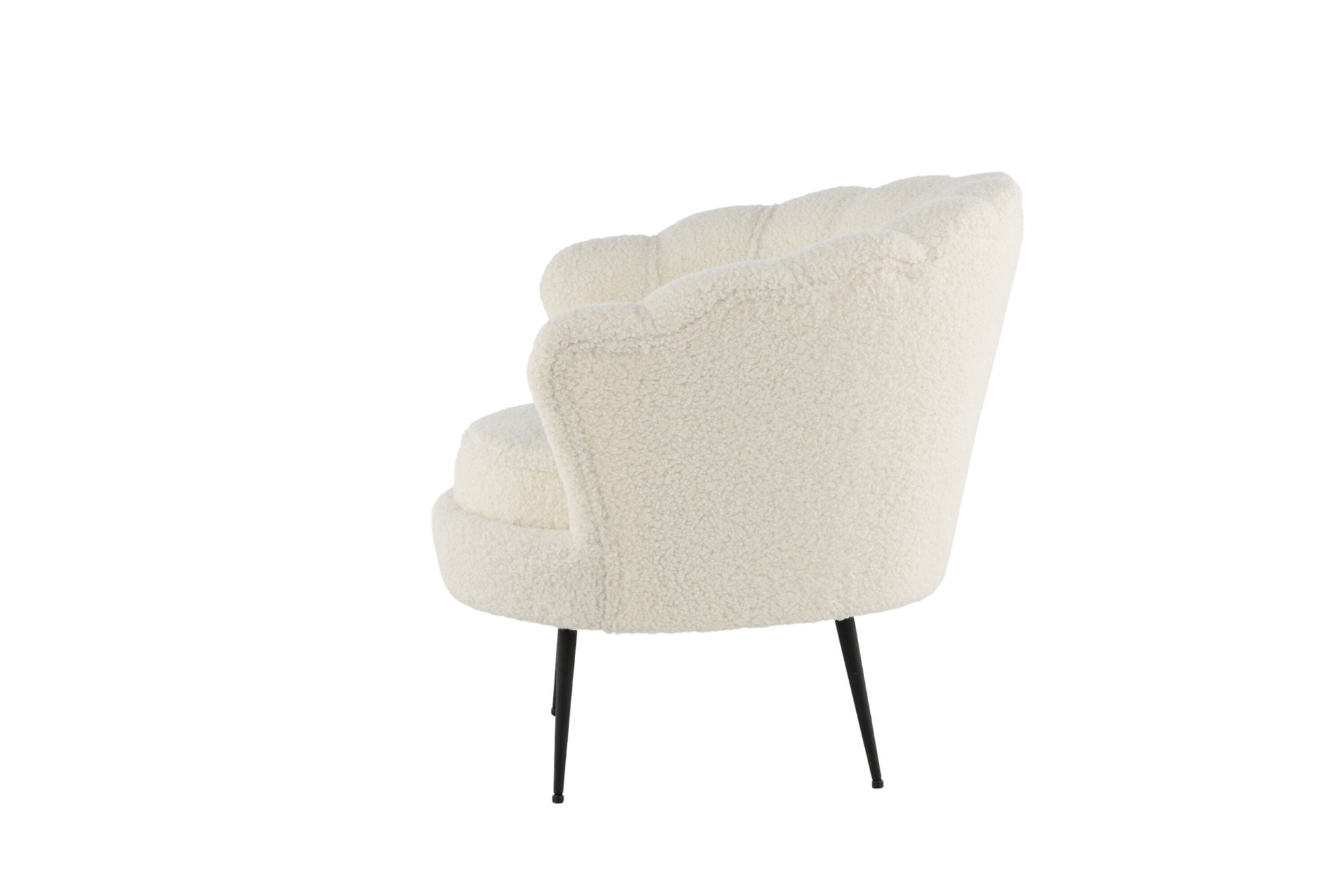 Venture Home Calais Single Sofa - Black / White Teddy