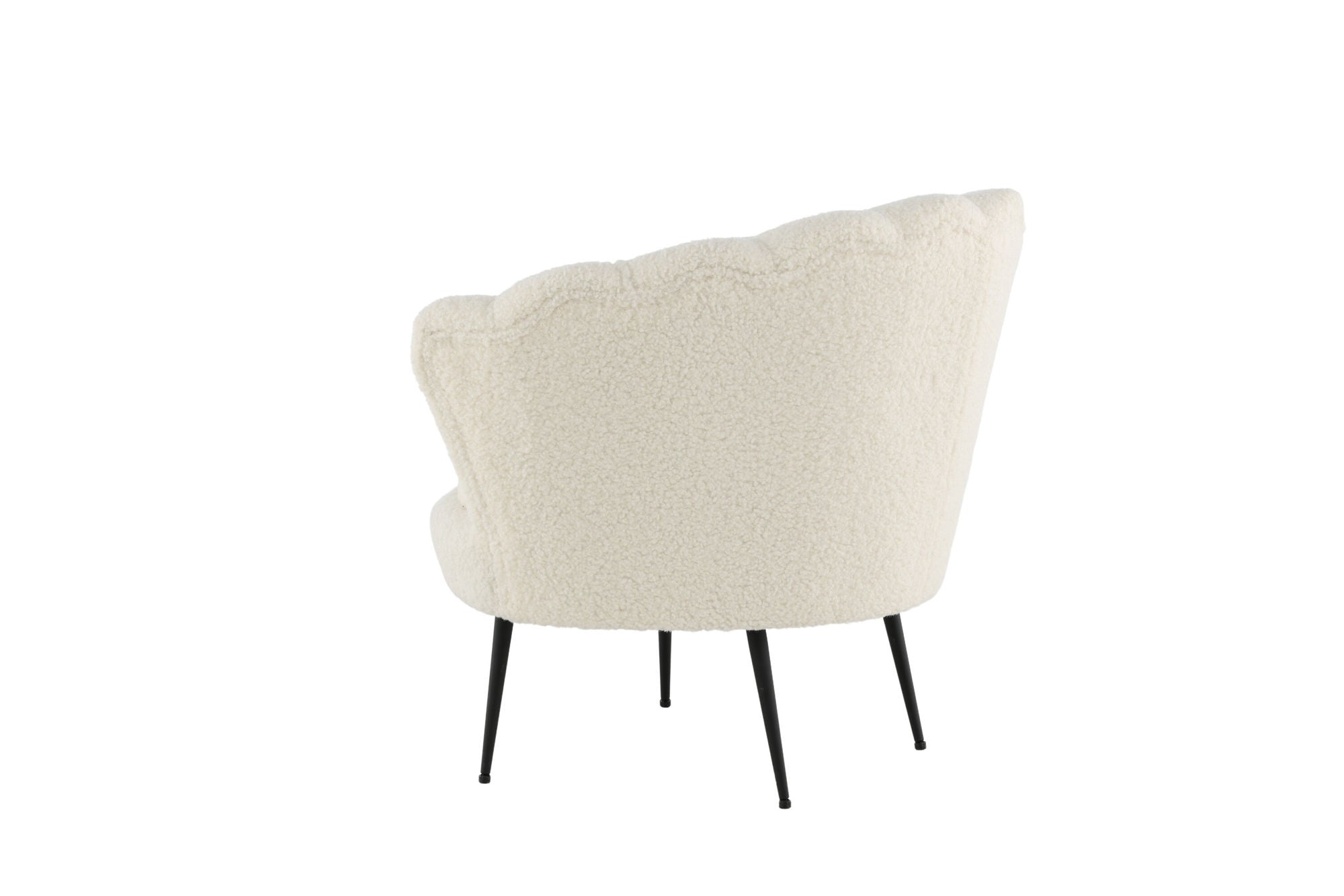 Venture Home Calais Single Sofa - Black / White Teddy