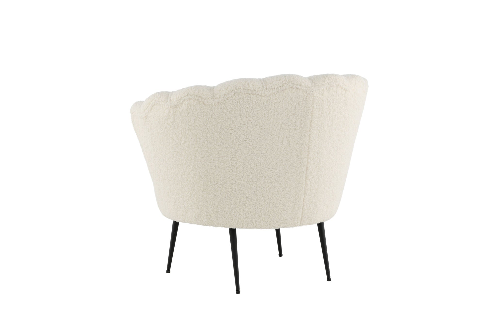 Venture Home Calais Single Sofa - Black / White Teddy