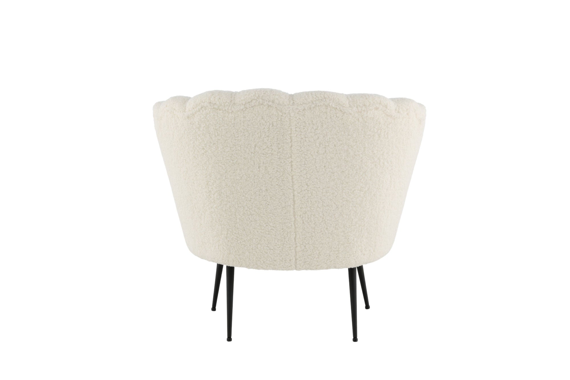 Venture Home Calais Single Sofa - Black / White Teddy