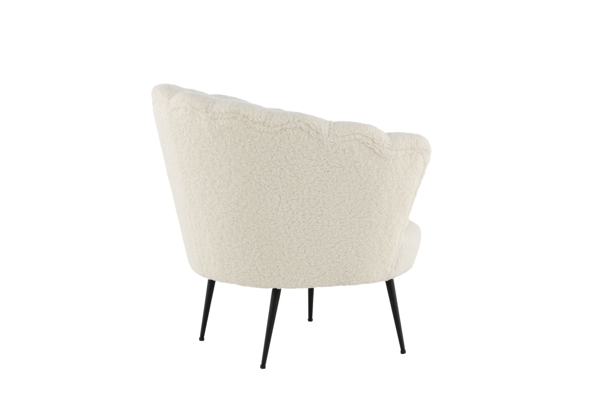 Venture Home Calais Single Sofa - Black / White Teddy