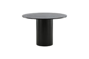 Venture Home Bianca rund spisebord - Black / Black Veneer