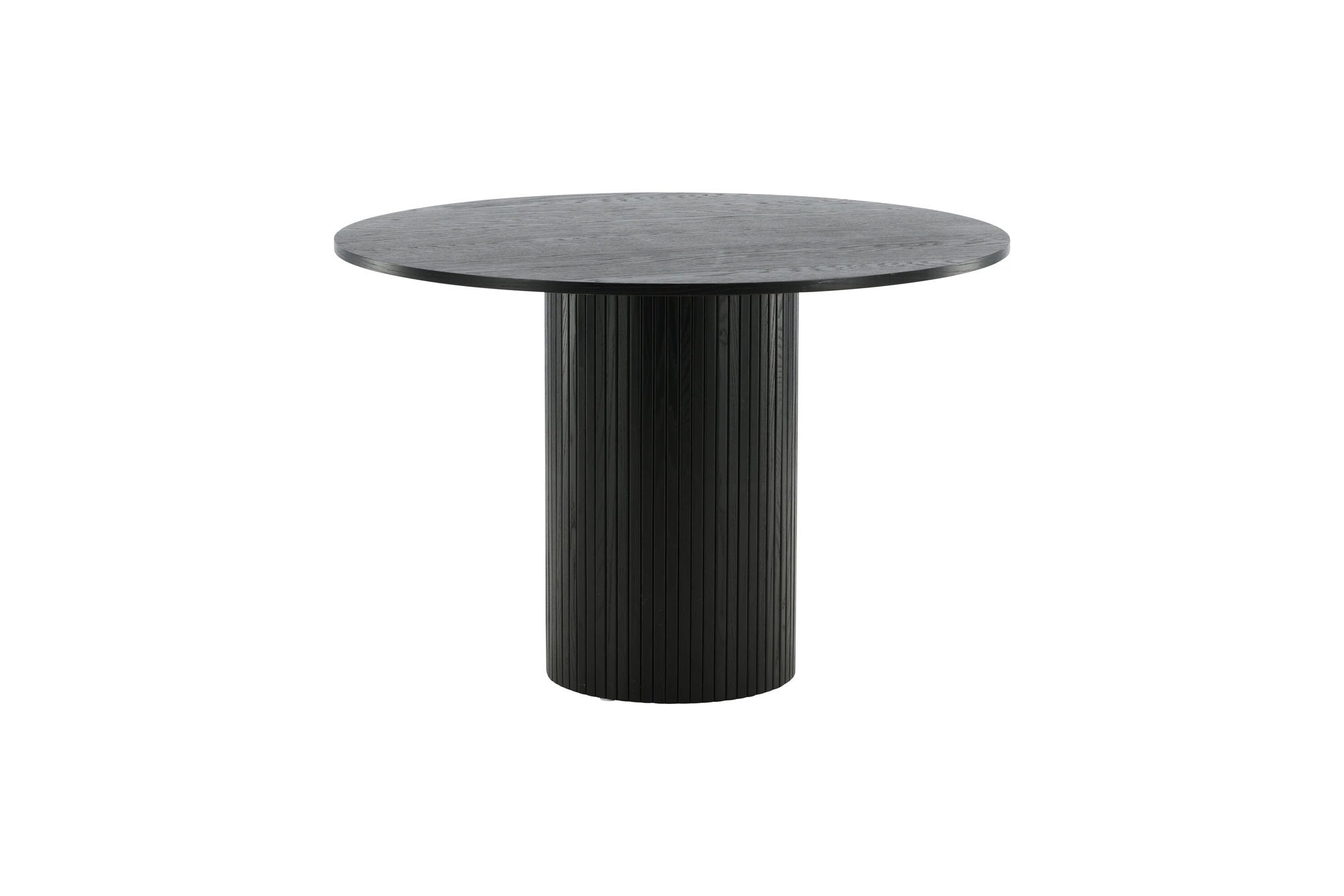 Venture Home Bianca rund spisebord - Black / Black Veneer