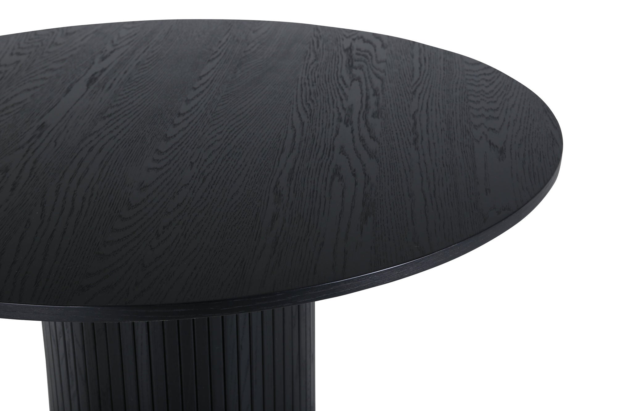 Venture Home Bianca rund spisebord - Black / Black Veneer