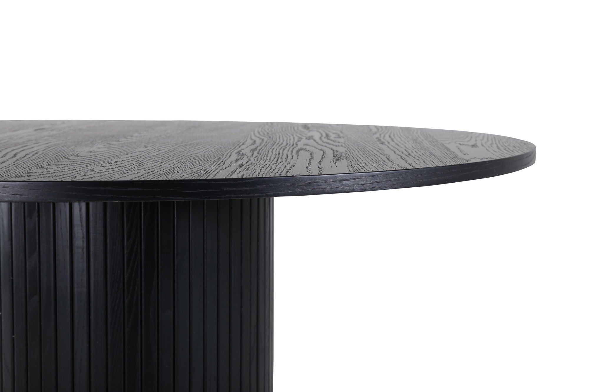 Venture Home Bianca rund spisebord - Black / Black Veneer