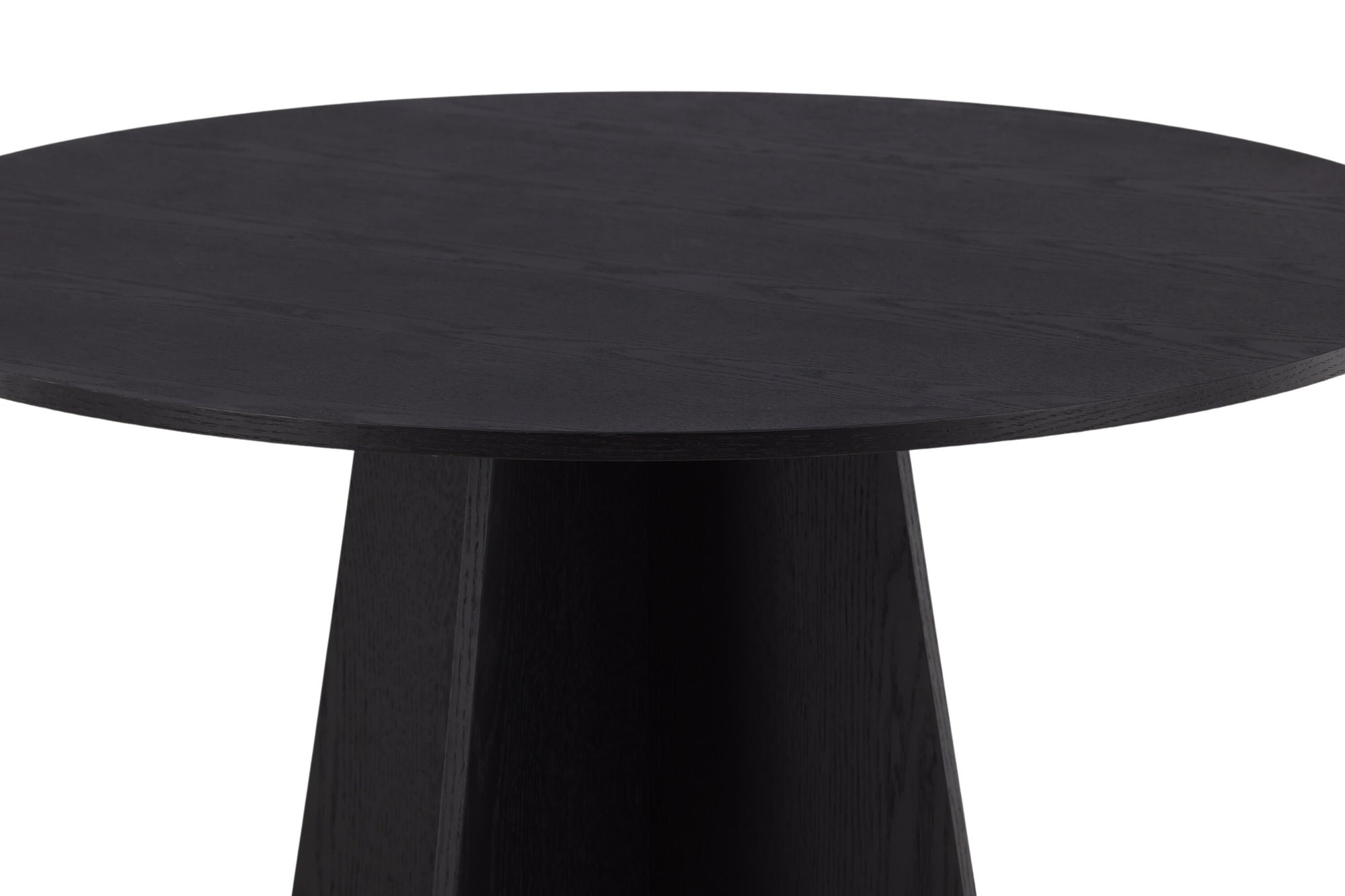 Venture Home Bootcut rund spisebord - Black / Black Fanéer