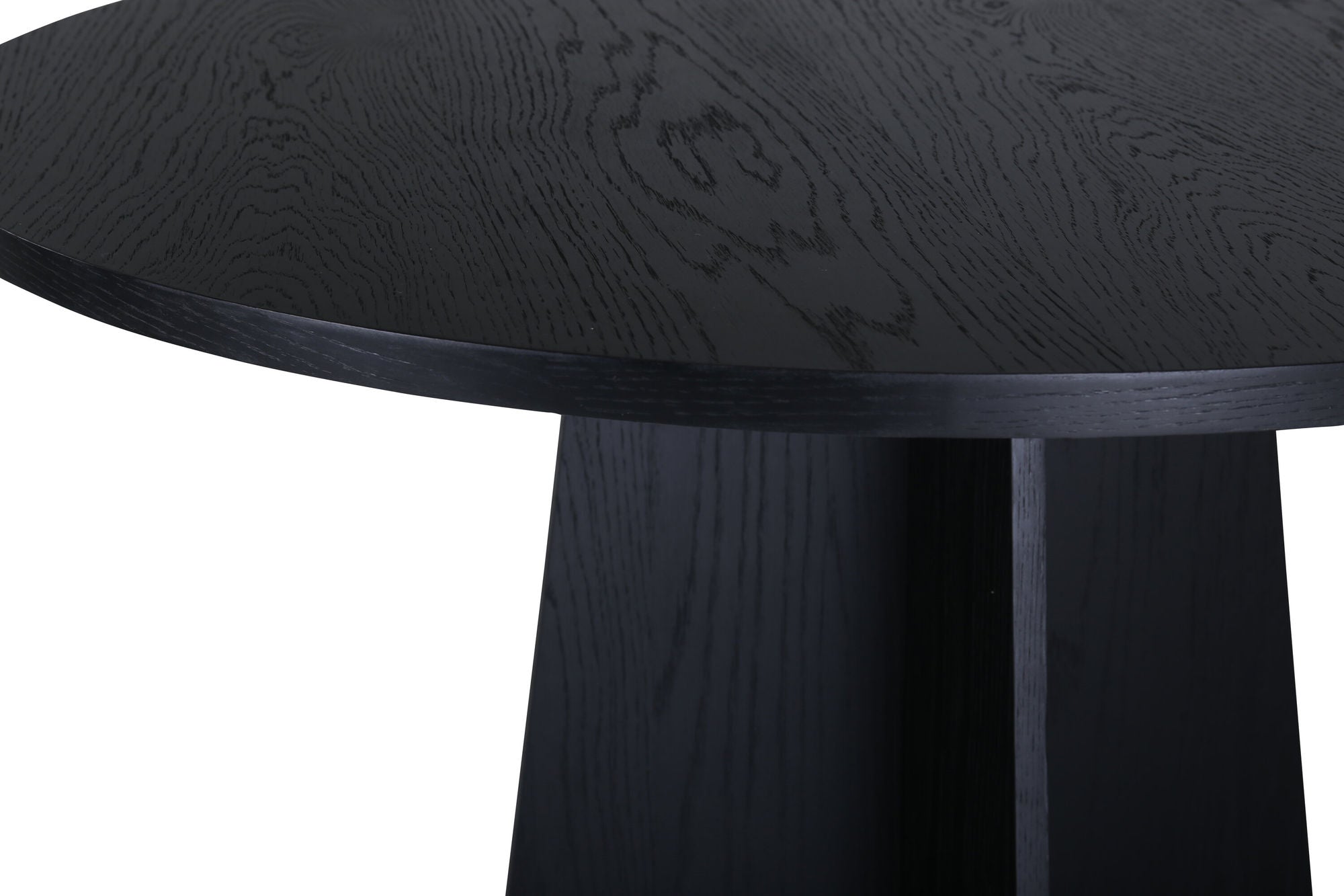 Venture Home Bootcut rund spisebord - Black / Black Fanéer