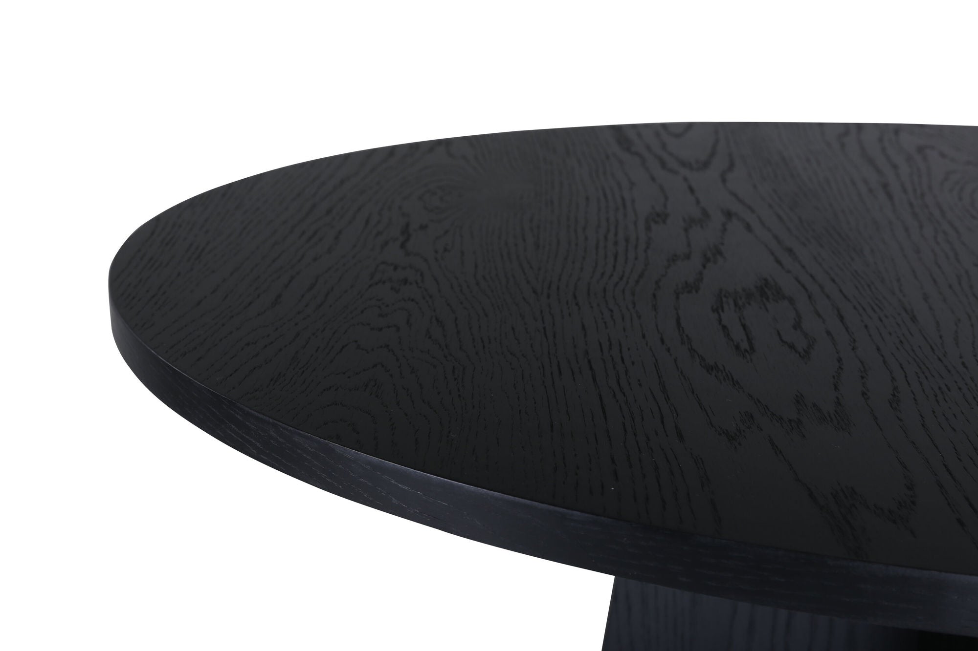 Venture Home Bootcut rund spisebord - Black / Black Fanéer