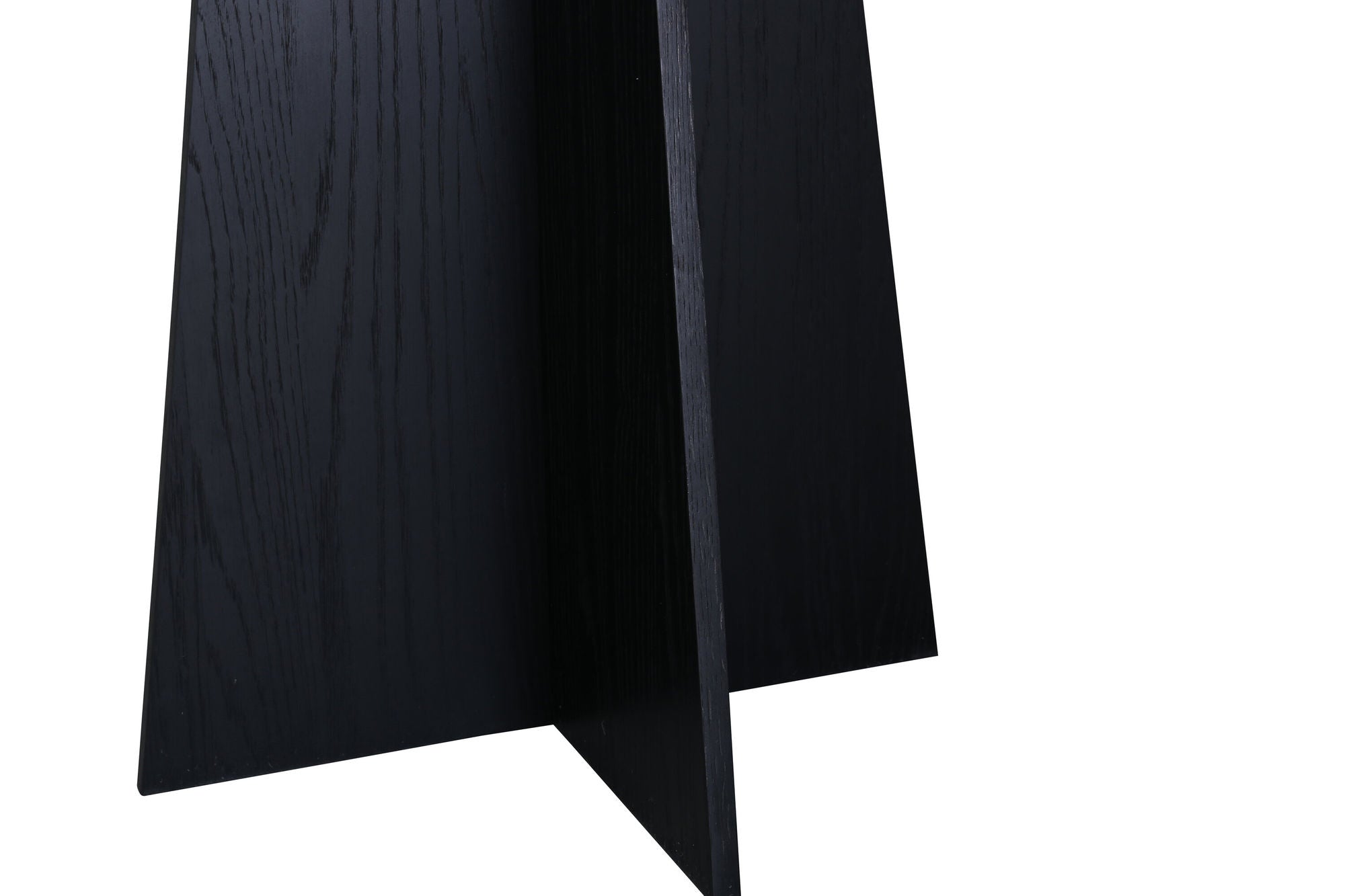 Venture Home Bootcut rund spisebord - Black / Black Fanéer