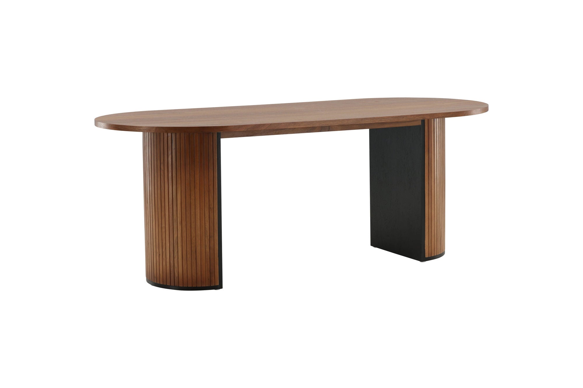 Venture Home Bianca Oval spisebord - Walnut / Walnut Veneer
