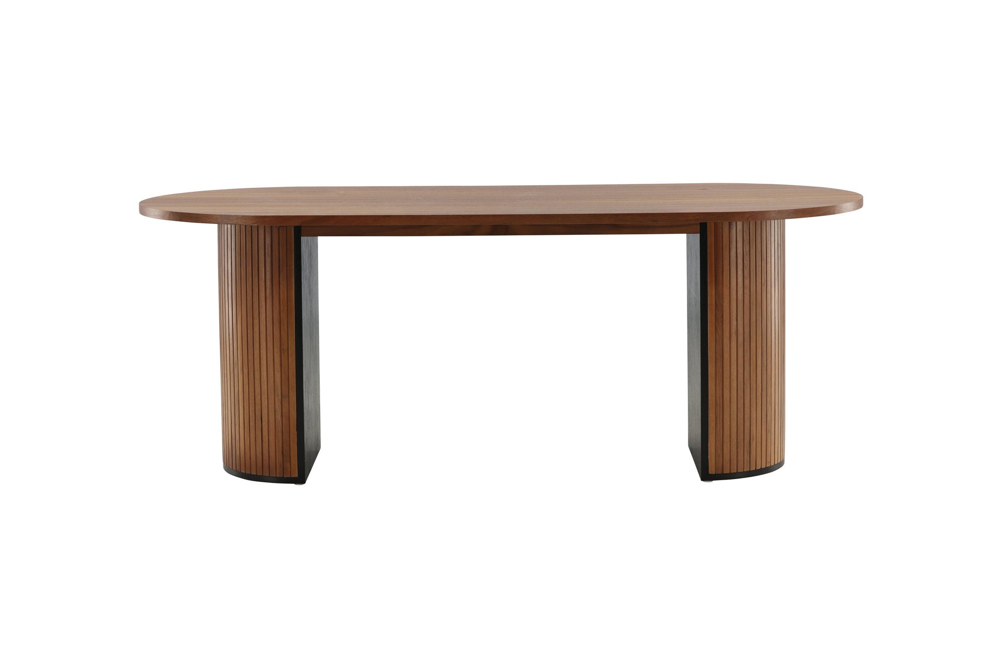 Venture Home Bianca Oval spisebord - Walnut / Walnut Veneer