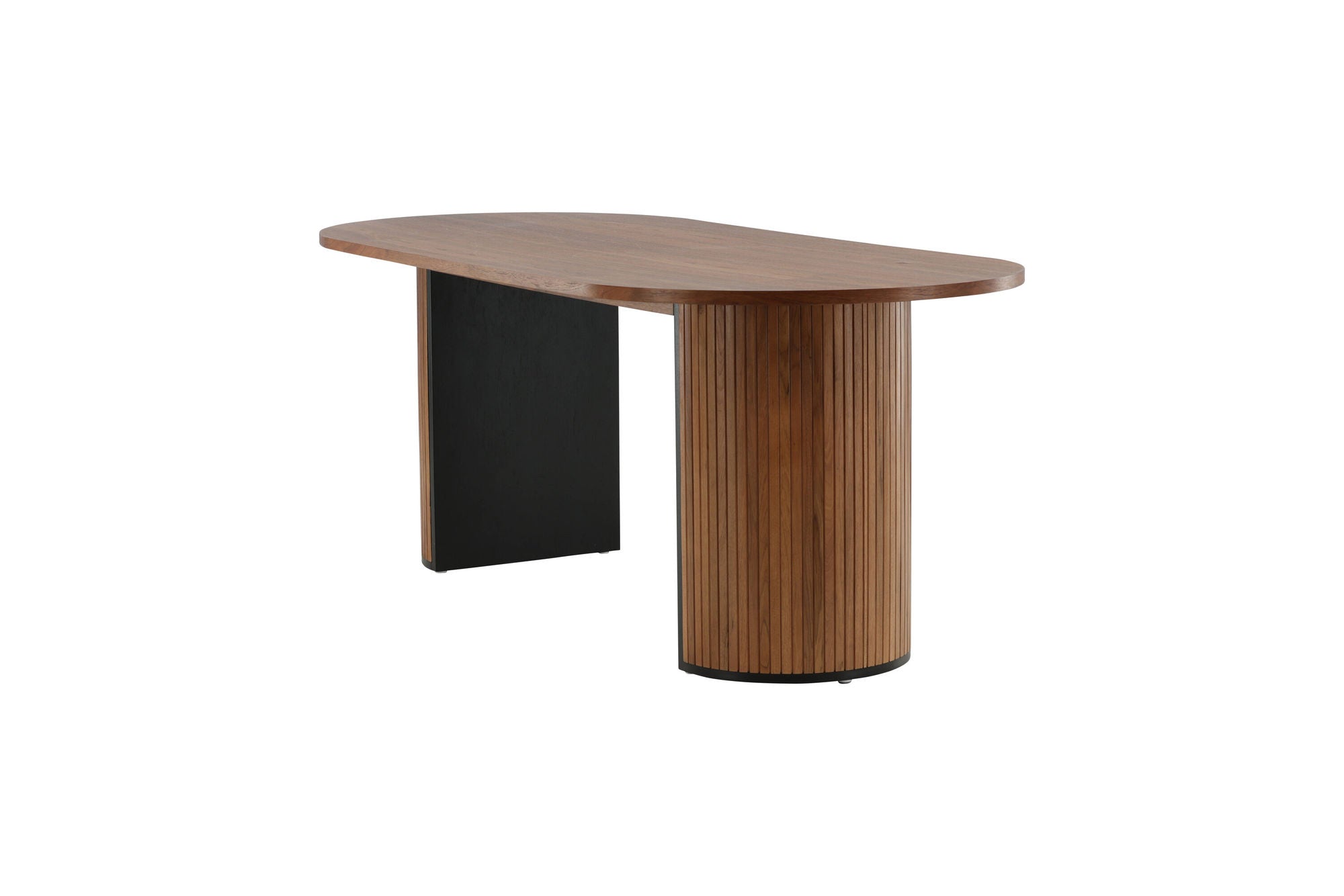 Venture Home Bianca Oval spisebord - Walnut / Walnut Veneer