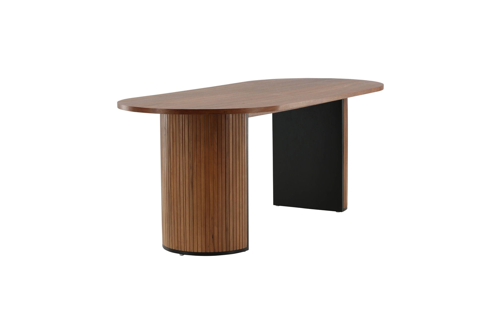 Venture Home Bianca Oval spisebord - Walnut / Walnut Veneer