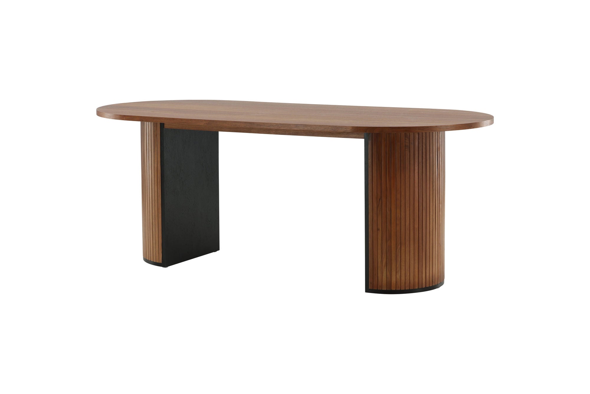 Venture Home Bianca Oval spisebord - Walnut / Walnut Veneer