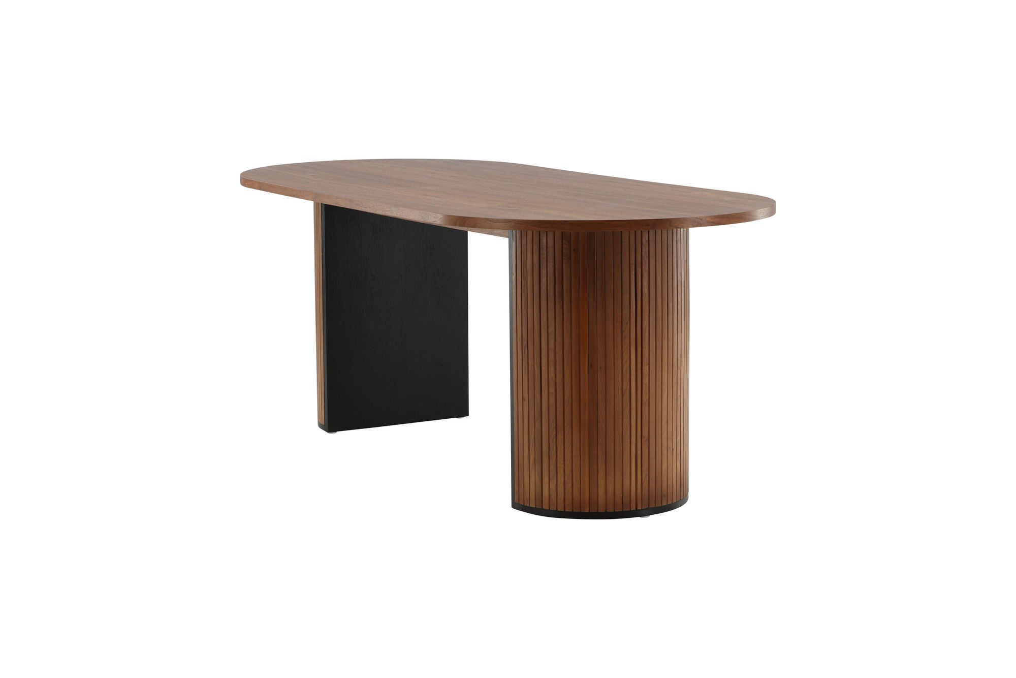 Venture Home Bianca Oval spisebord - Walnut / Walnut Veneer