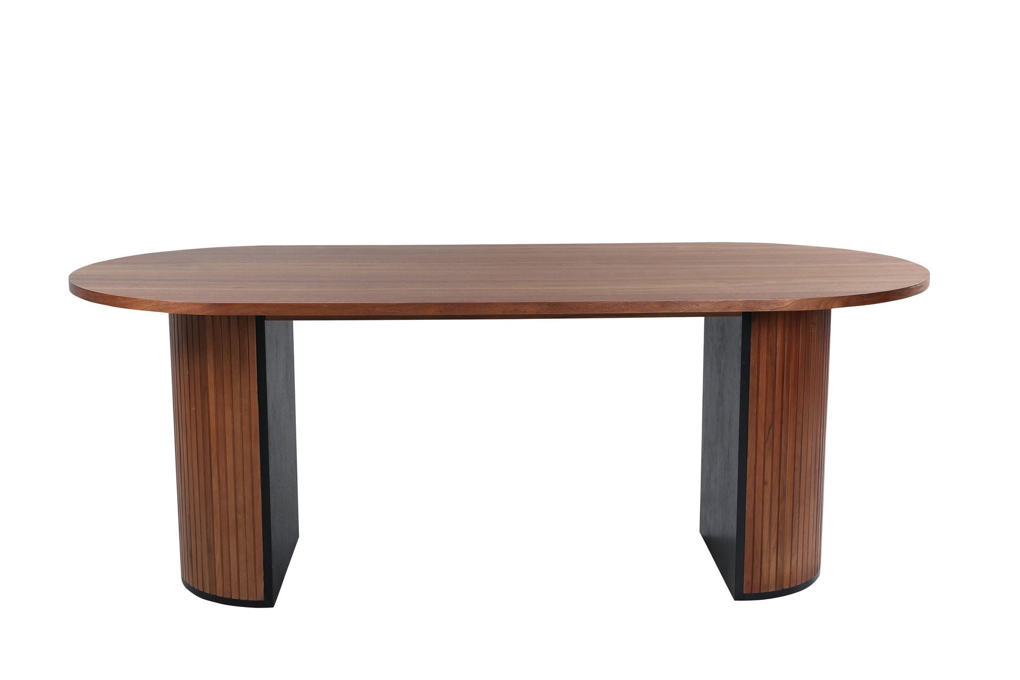 Venture Home Bianca Oval spisebord - Walnut / Walnut Veneer