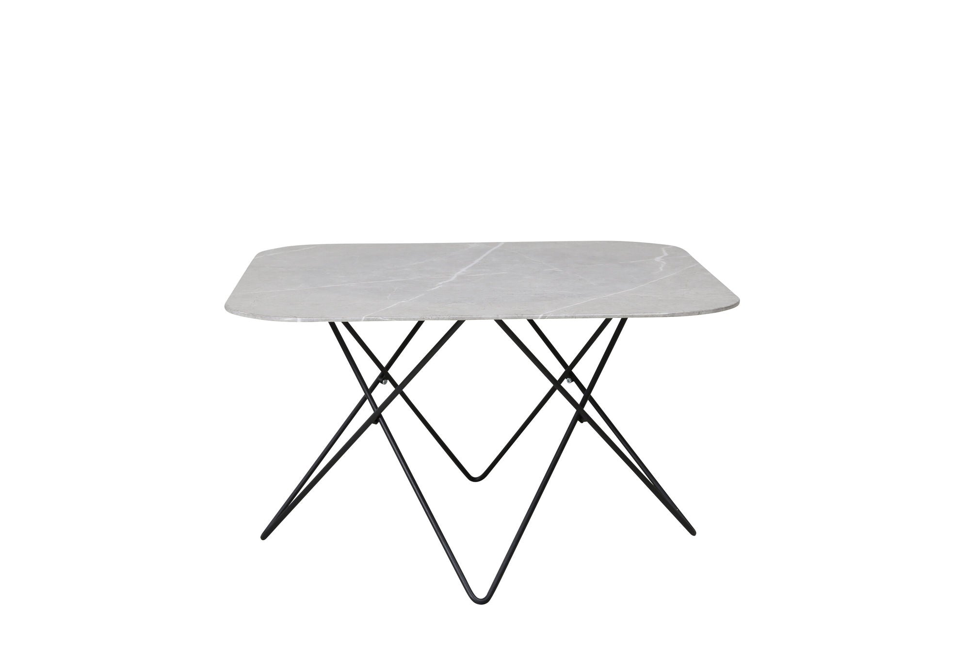 Venture Home Tristar Sofa bord - Black / Grey Glass Marble