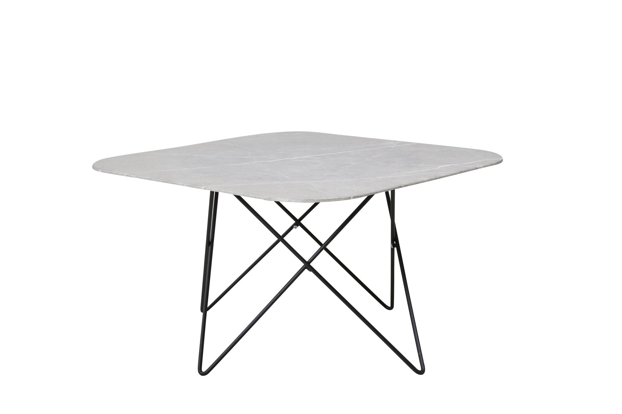 Venture Home Tristar Sofa bord - Black / Grey Glass Marble
