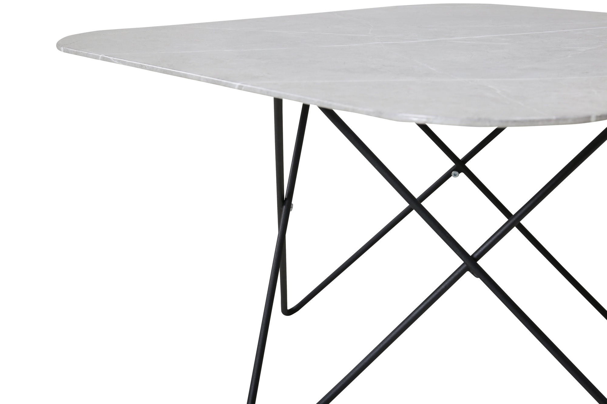 Venture Home Tristar Sofa bord - Black / Grey Glass Marble