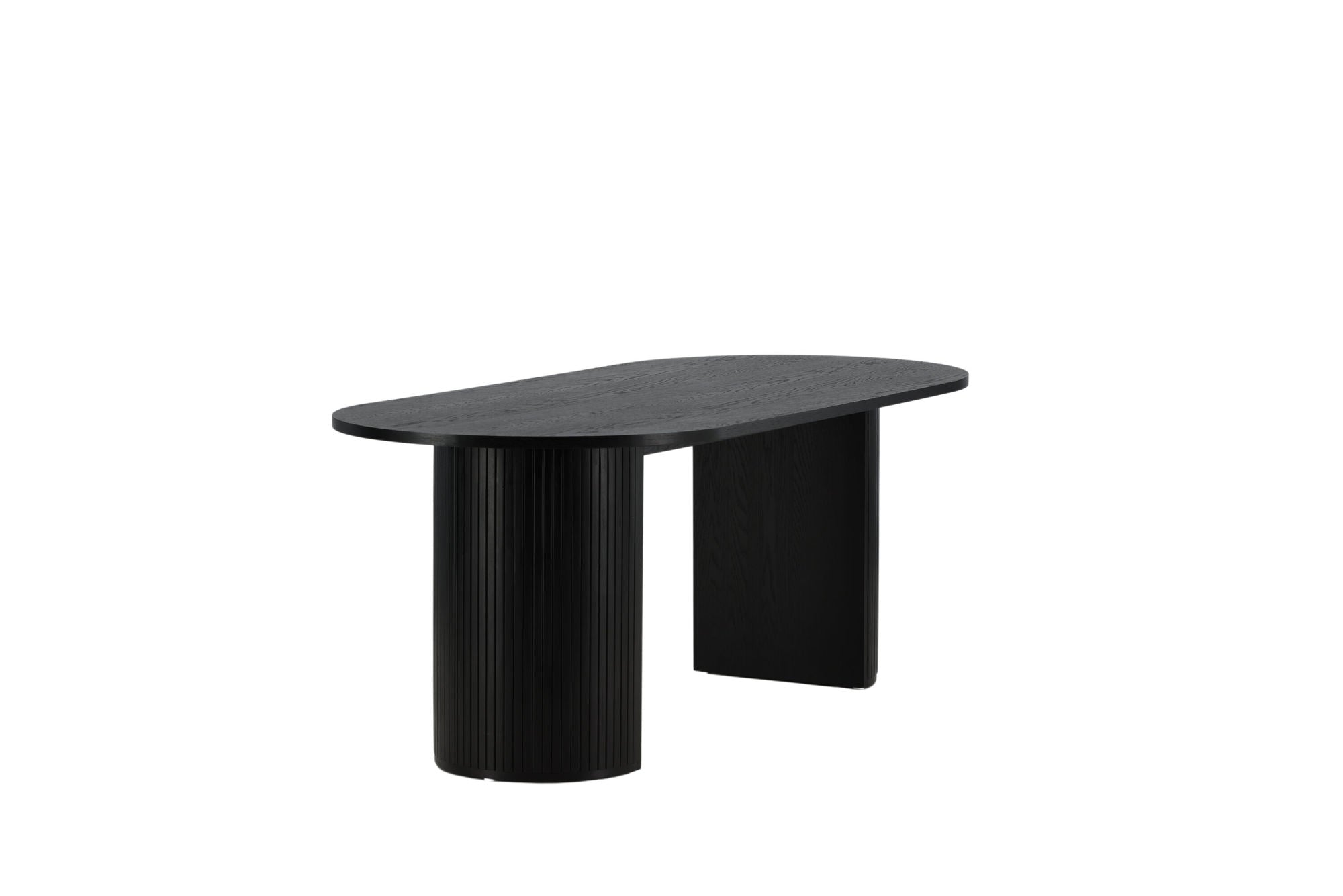 Venture Home Bianca Oval spisebord - Black / Black Veneer