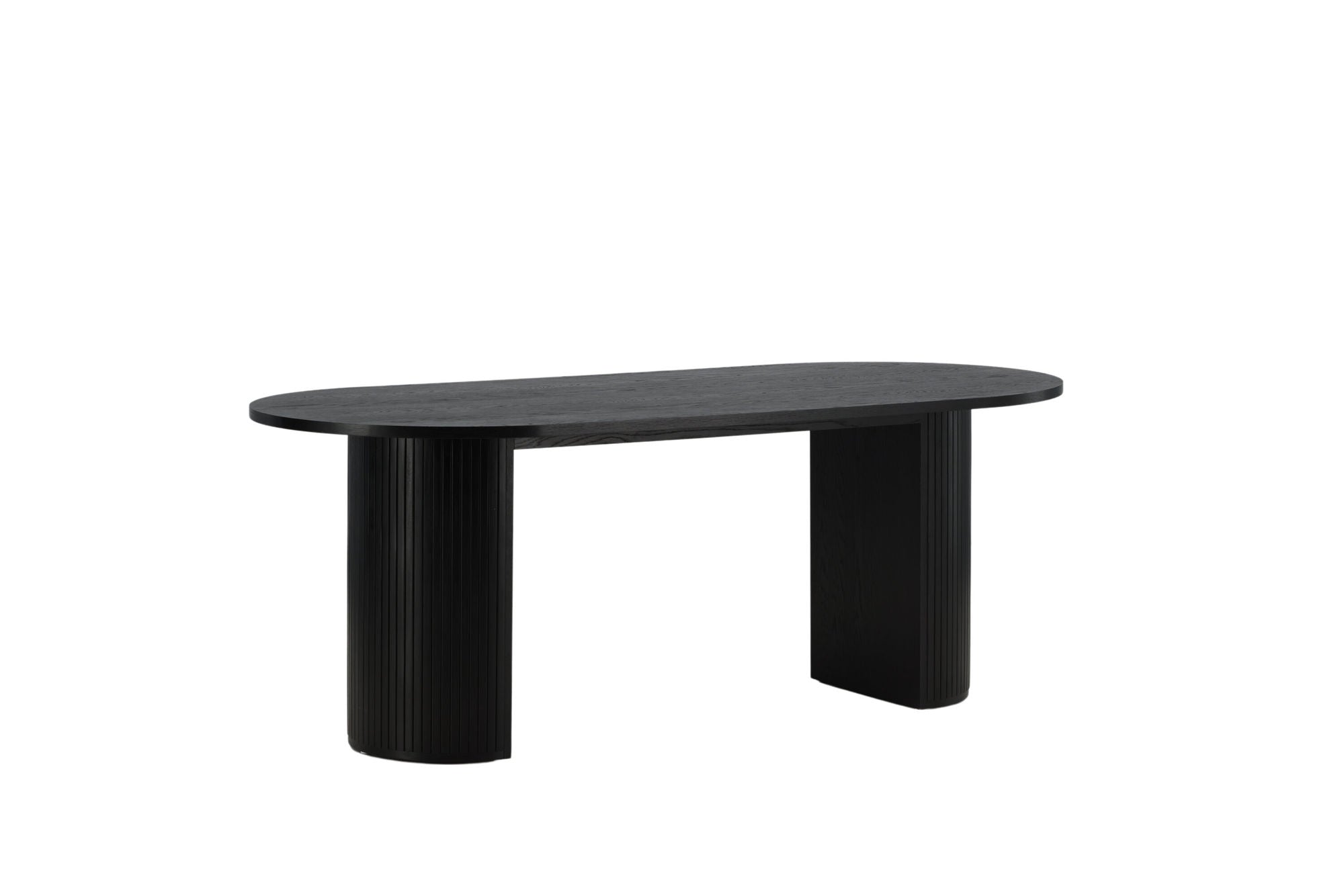 Venture Home Bianca Oval spisebord - Black / Black Veneer