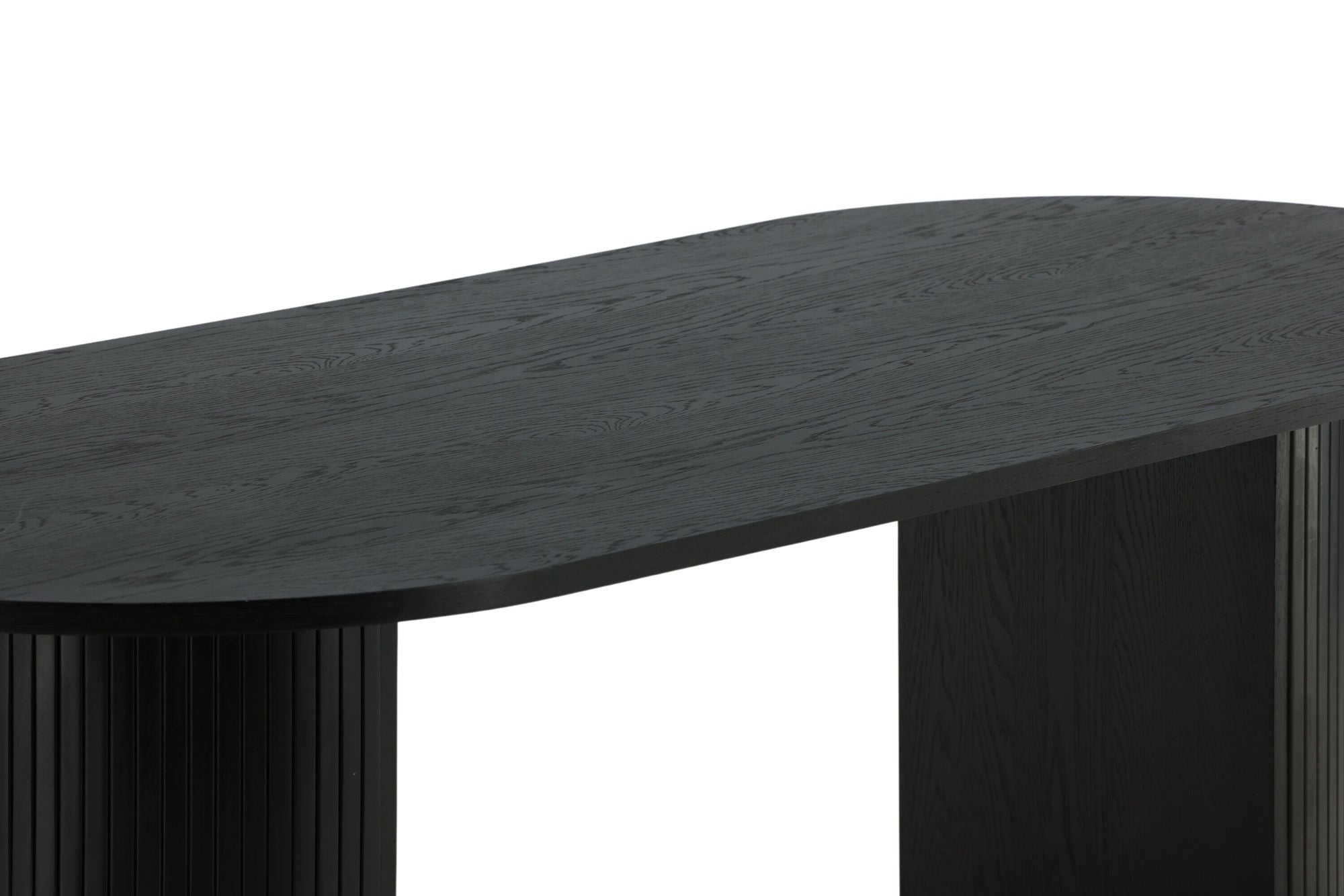 Venture Home Bianca Oval spisebord - Black / Black Veneer