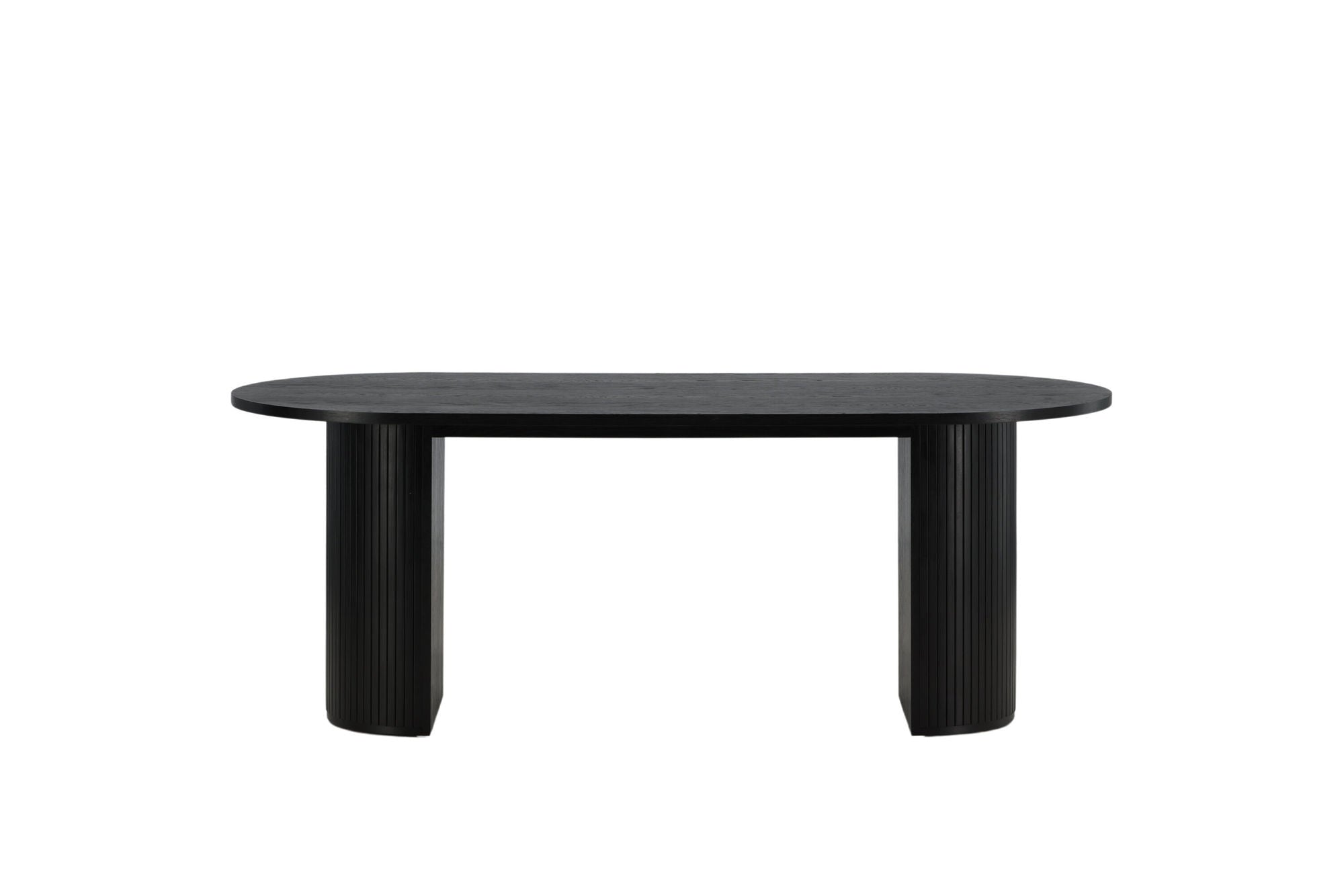 Venture Home Bianca Oval spisebord - Black / Black Veneer