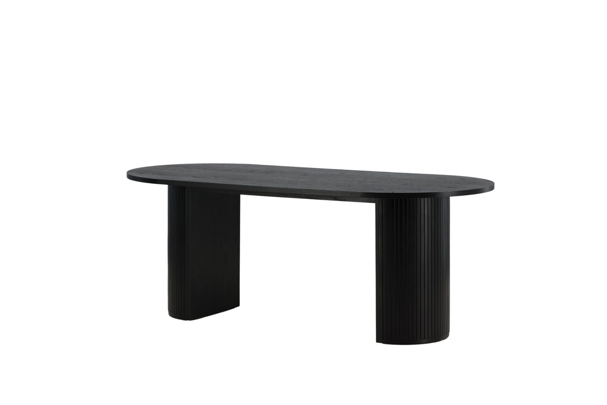 Venture Home Bianca Oval spisebord - Black / Black Veneer