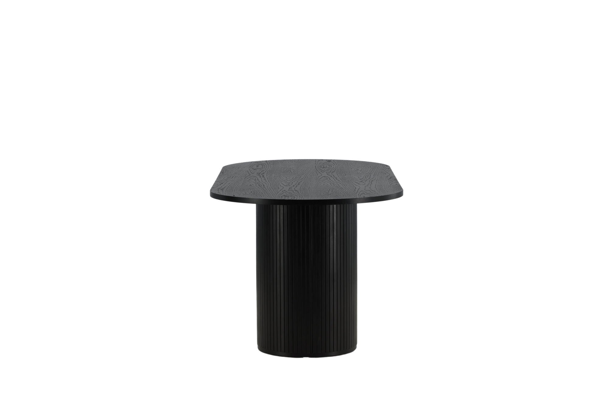 Venture Home Bianca Oval spisebord - Black / Black Veneer