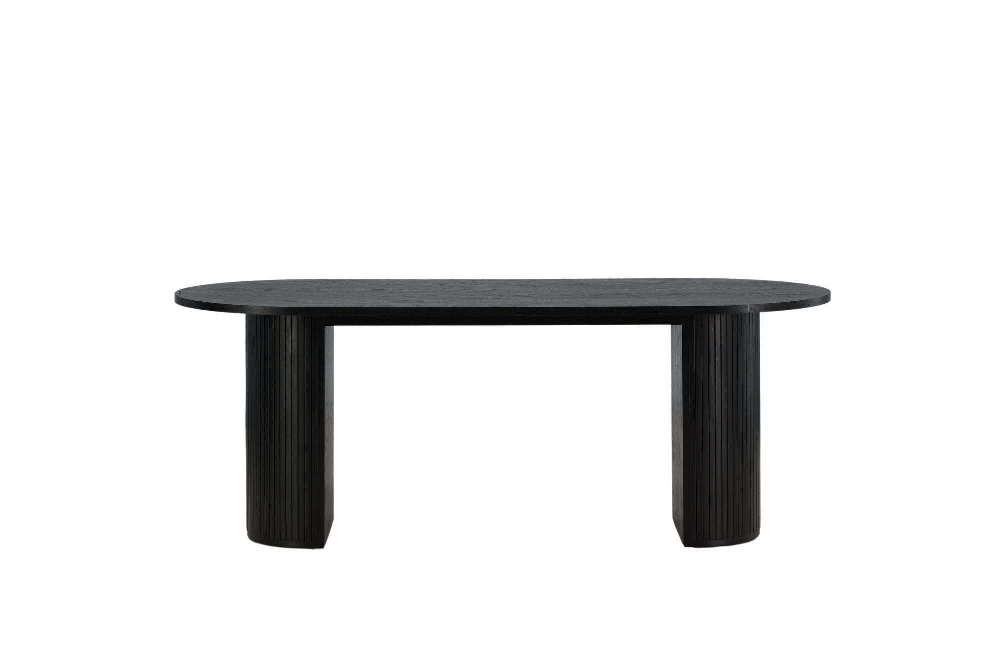 Venture Home Bianca Oval spisebord - Black / Black Veneer