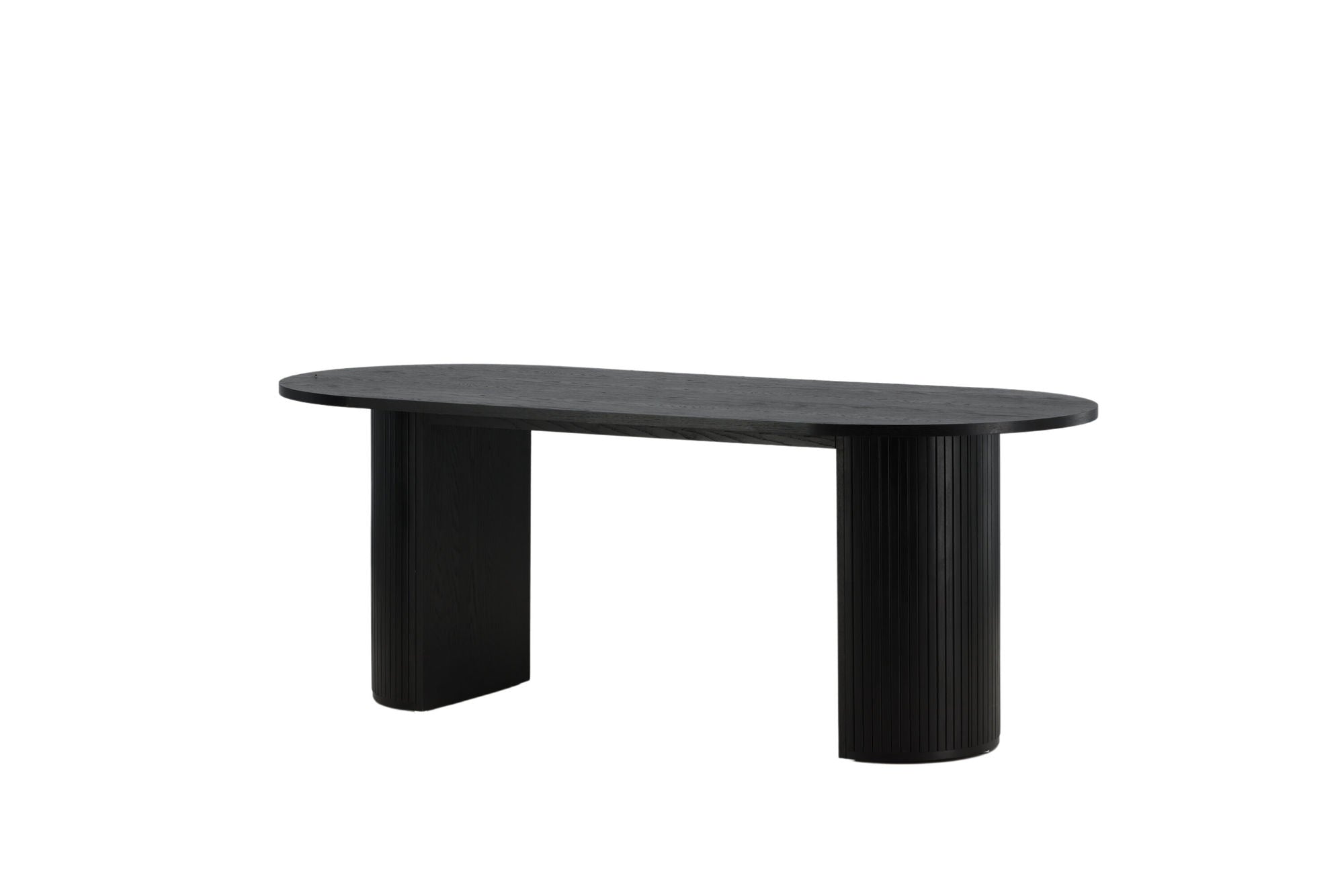 Venture Home Bianca Oval spisebord - Black / Black Veneer