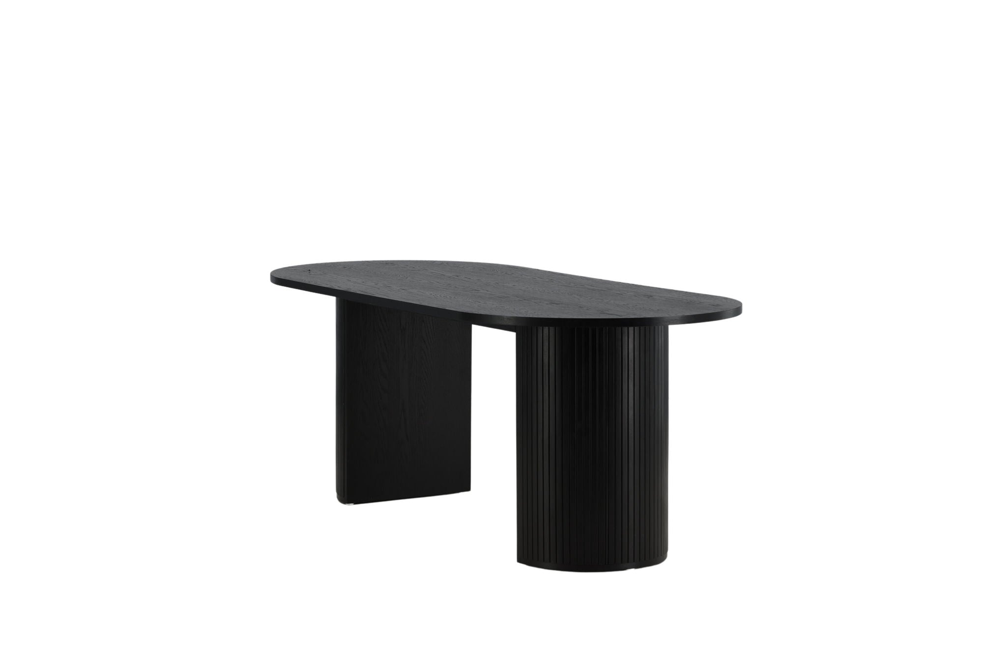 Venture Home Bianca Oval spisebord - Black / Black Veneer