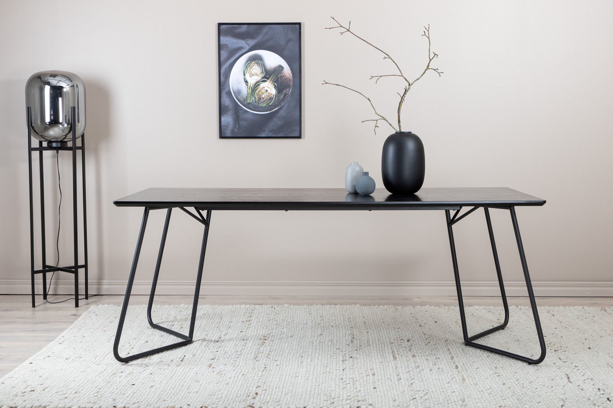 Venture Home Petra spisebord - Black / Black Veneer