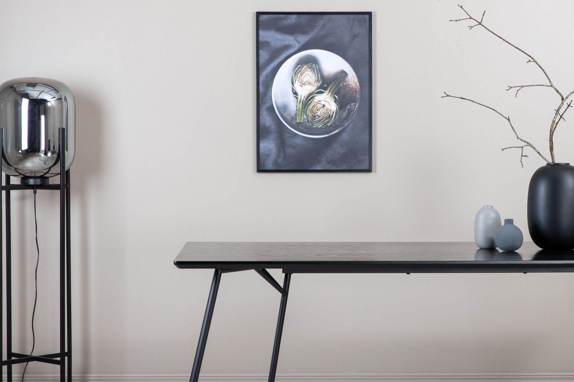 Venture Home Petra spisebord - Black / Black Veneer
