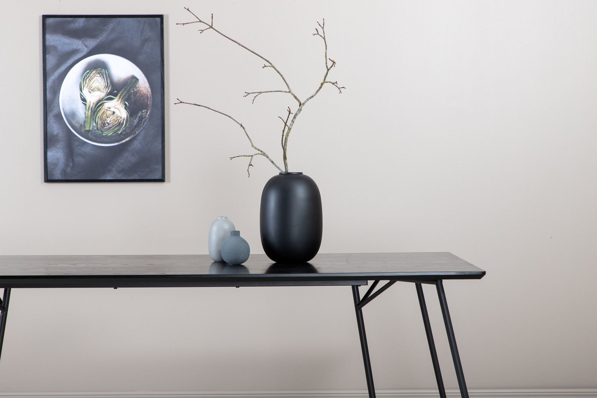 Venture Home Petra spisebord - Black / Black Veneer