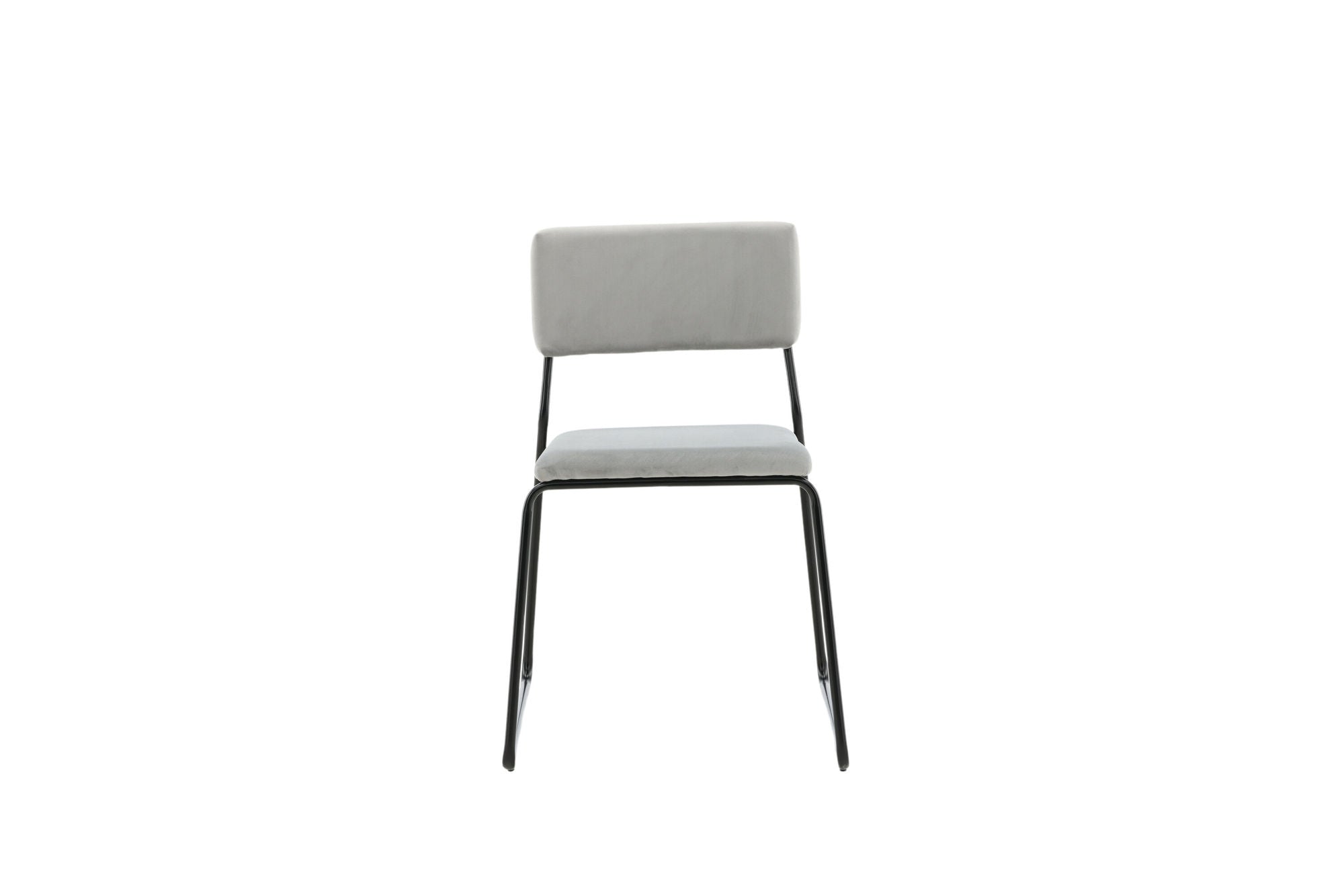 Venture Home Kenth stol 2-pack - Black / Light Grey Velvet
