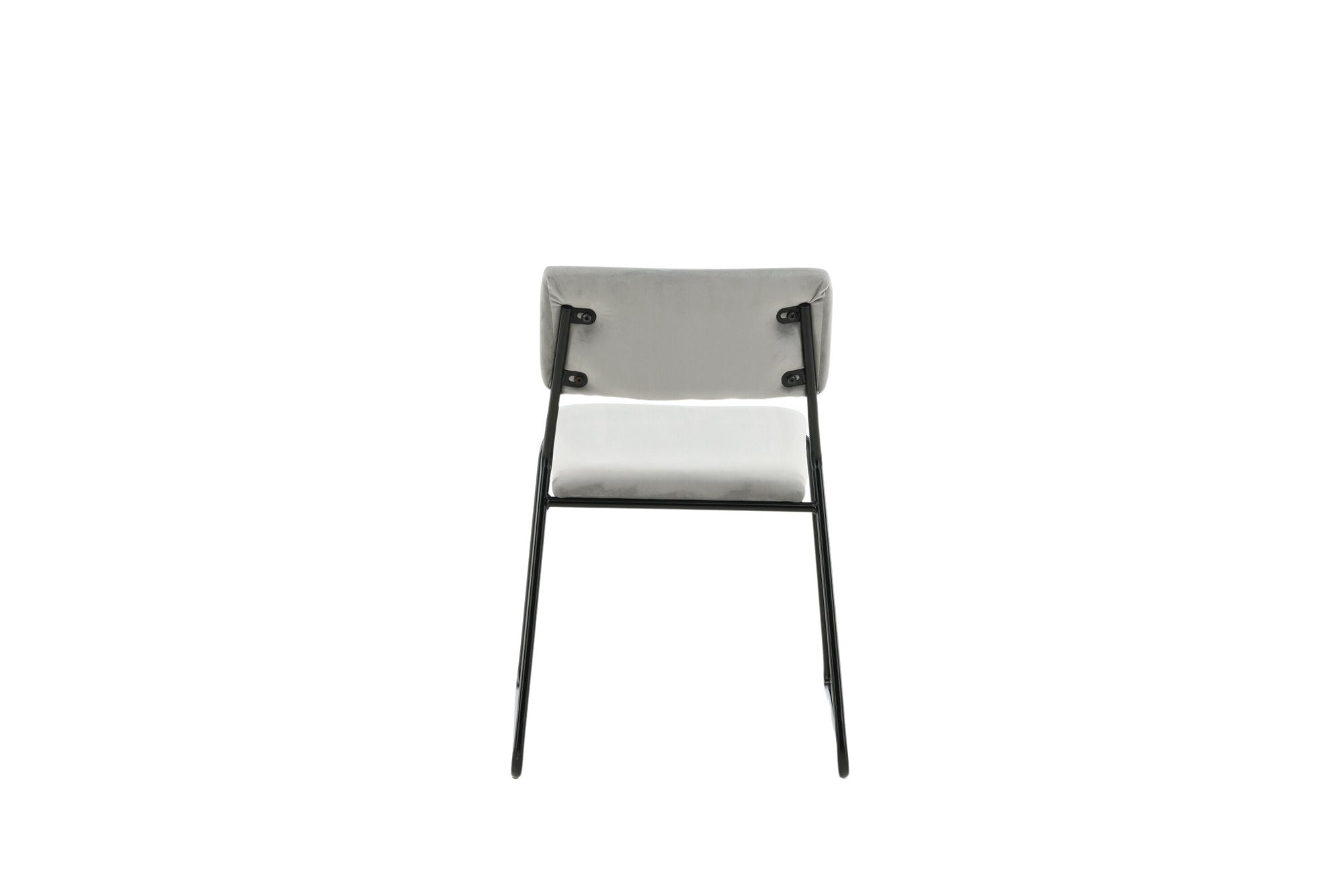 Venture Home Kenth stol 2-pack - Black / Light Grey Velvet