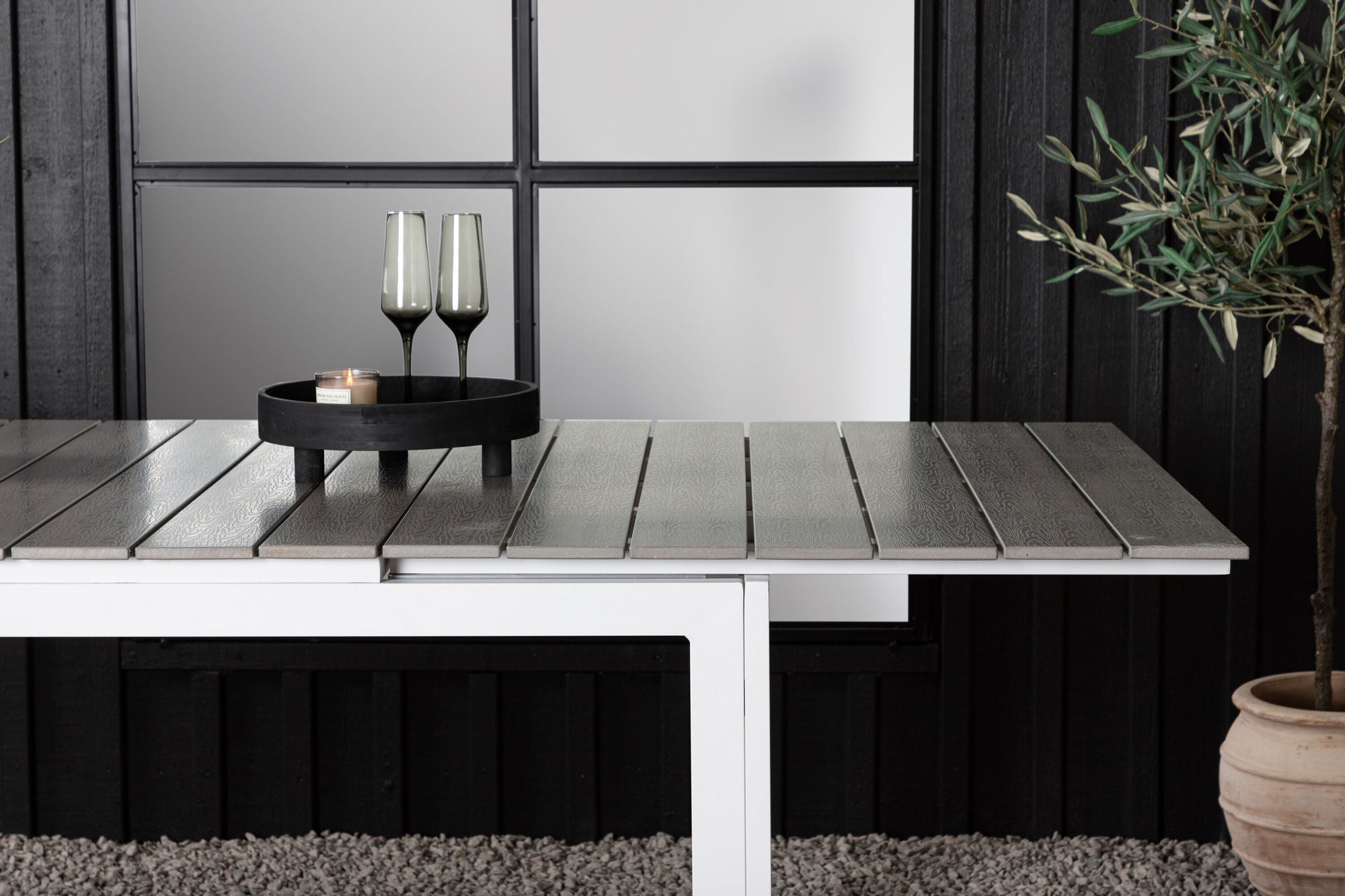 Venture Home Levels bord 160/240 - White/Grey