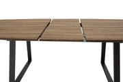 Venture Home Inca Matbord - Svart / Oljad Ek - 160/200*85*H75