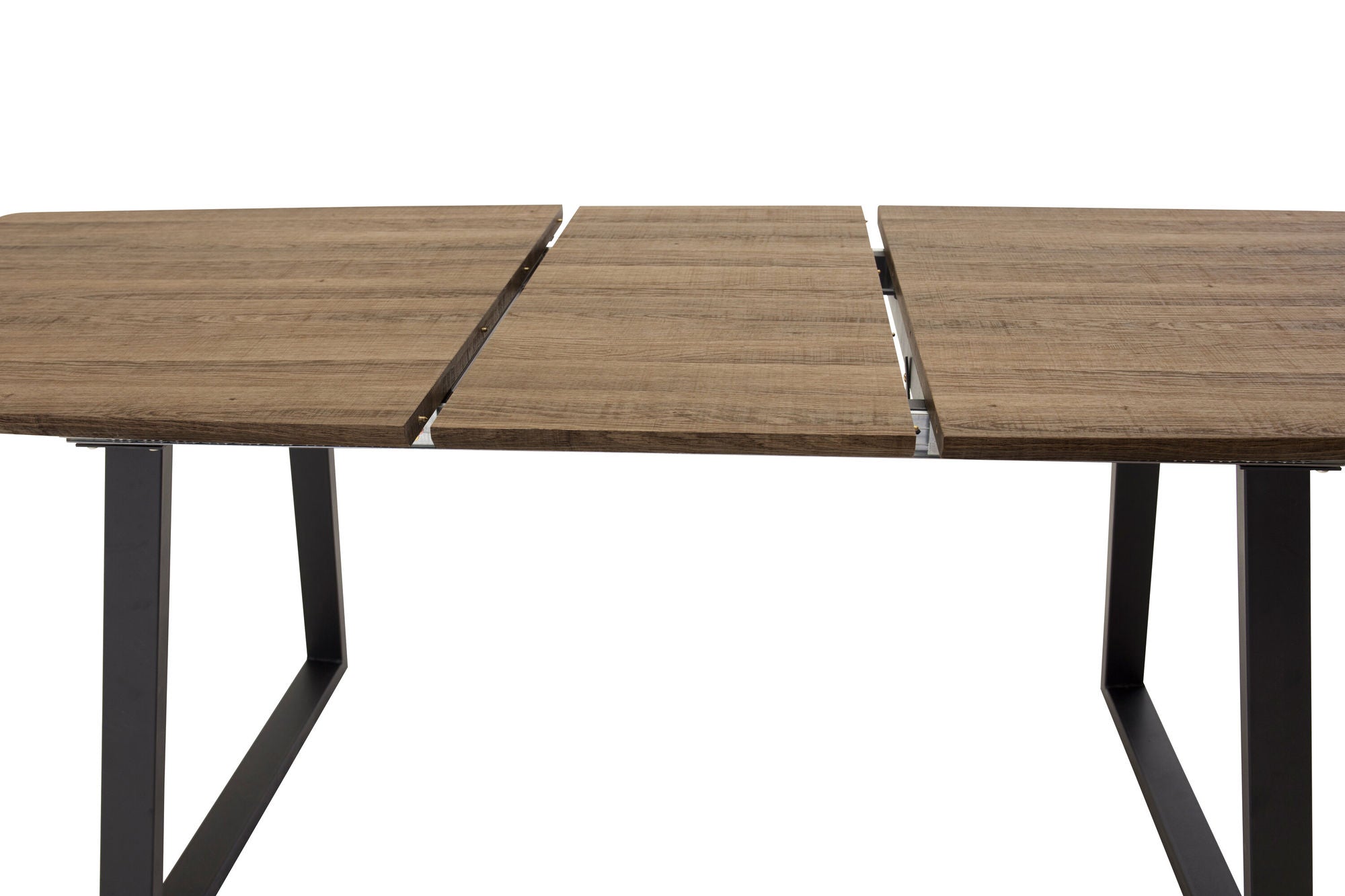 Venture Home Inca Matbord - Svart / Oljad Ek - 160/200*85*H75