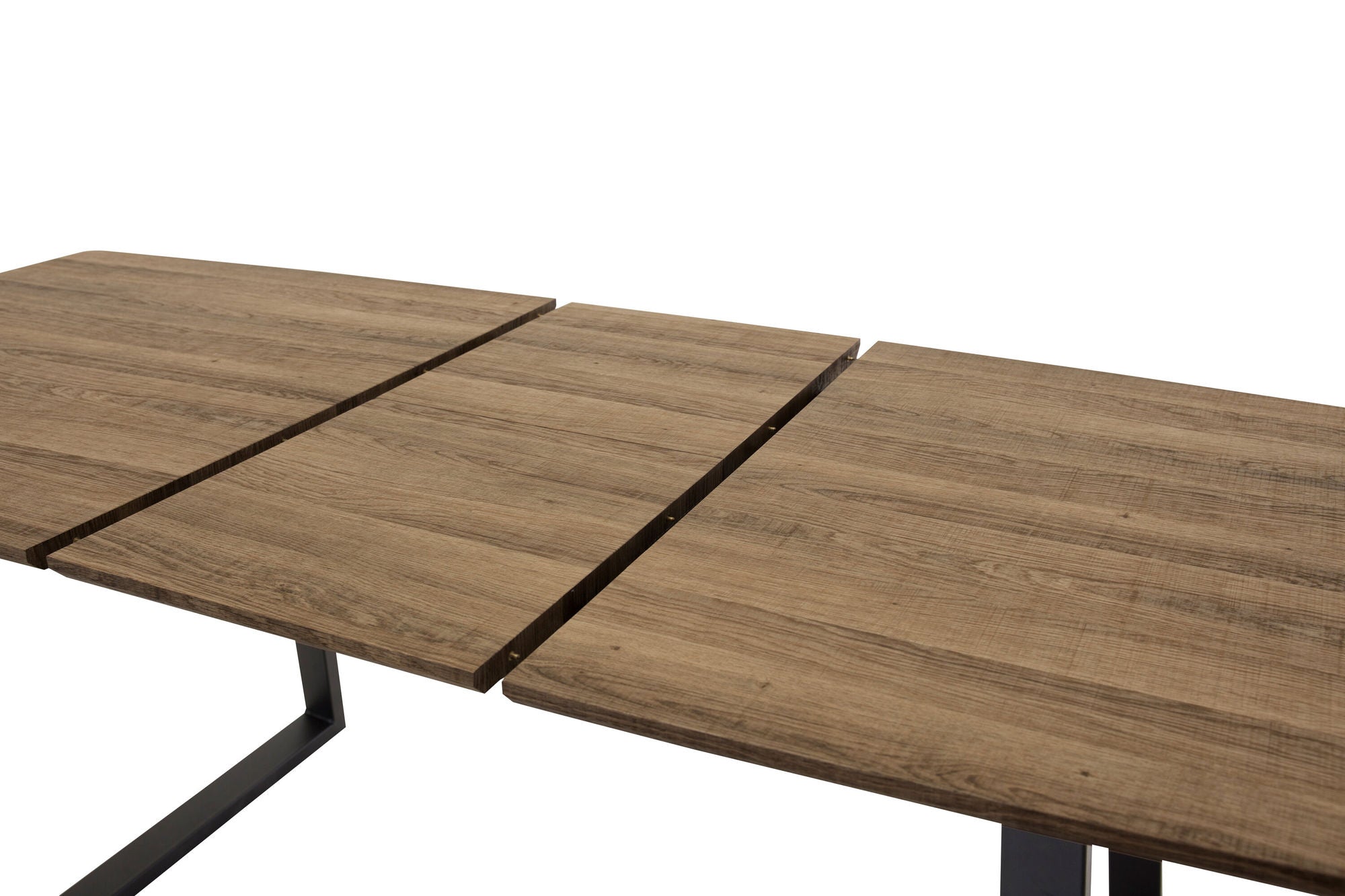 Venture Home Inca Matbord - Svart / Oljad Ek - 160/200*85*H75
