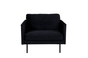 Venture Home Zoom stol - Black / Black Velvet
