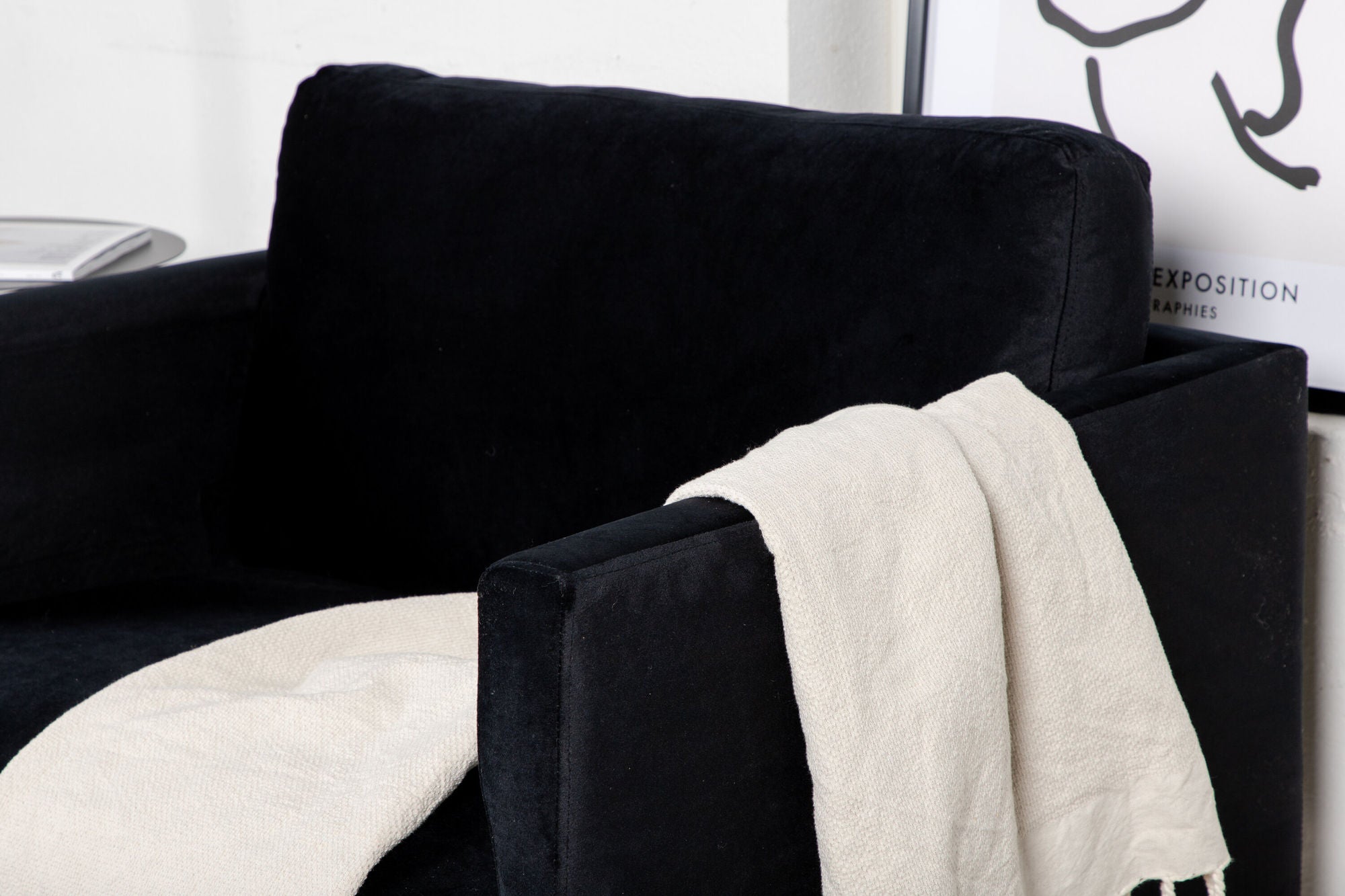 Venture Home Zoom stol - Black / Black Velvet