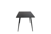 Venture Home Silar Extention bord - Black Melamine / Black Legs
