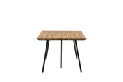 Venture Home Chan spisebord - Black Steel / Acacia (teak look) - 200cm