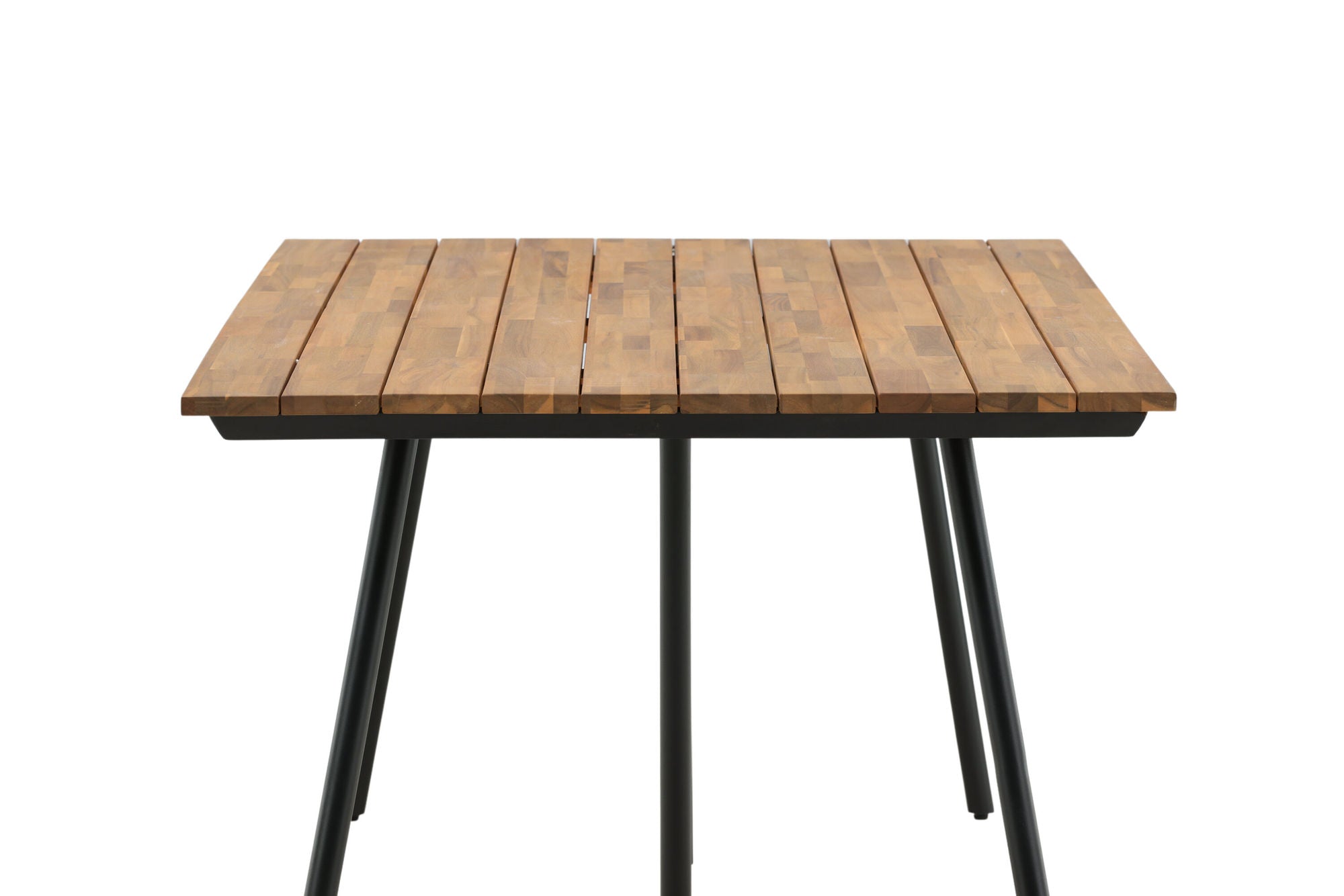 Venture Home Chan spisebord - Black Steel / Acacia (teak look) - 200cm