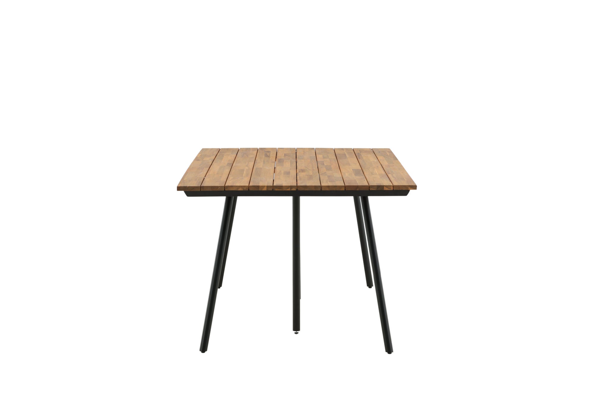 Venture Home Chan spisebord - Black Steel / Acacia (teak look) - 200cm