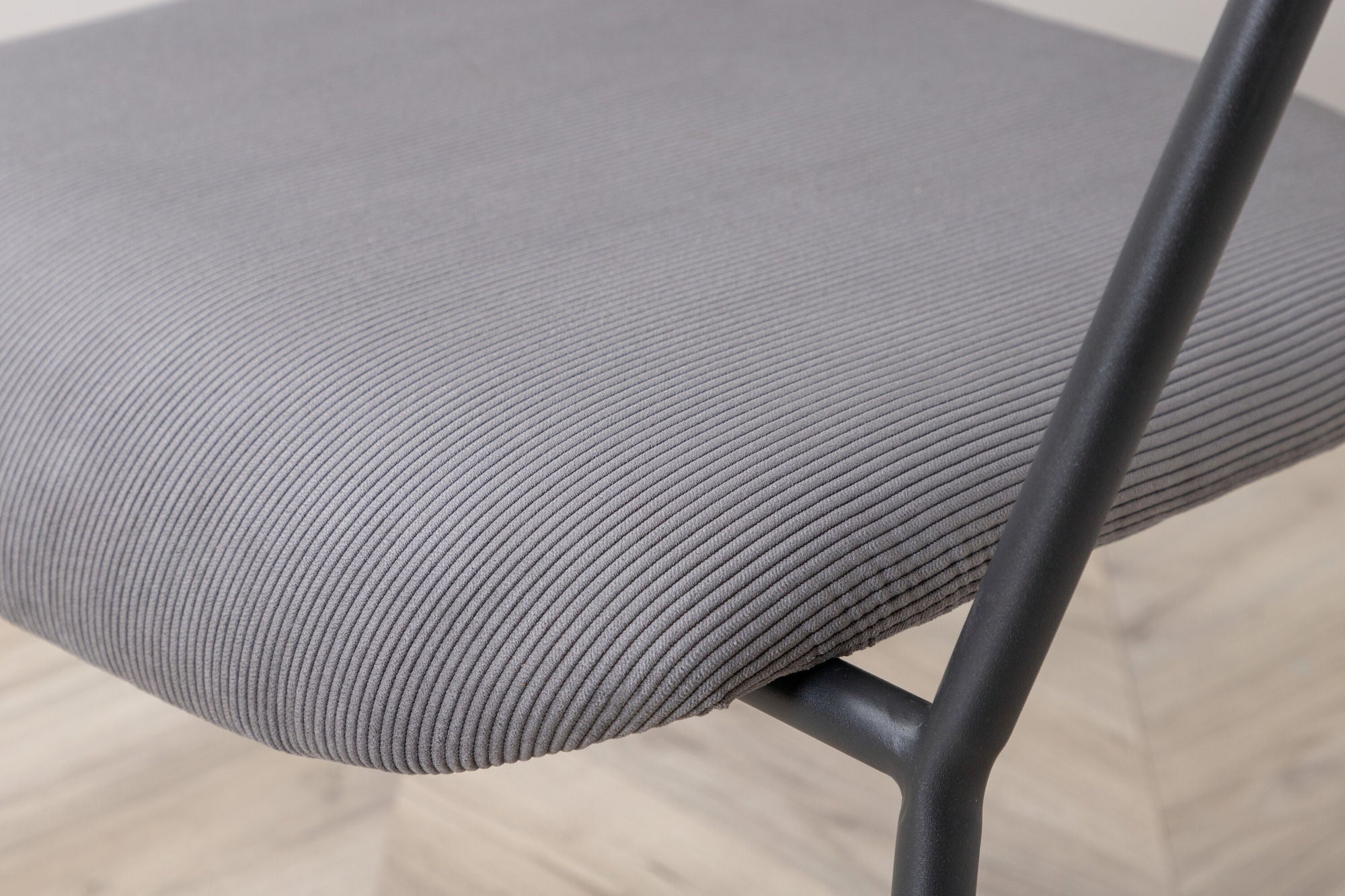 Venture Home Duffy Single Sofa - Black / Grey Corduroy